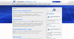 Desktop Screenshot of carquefou-athle.fr